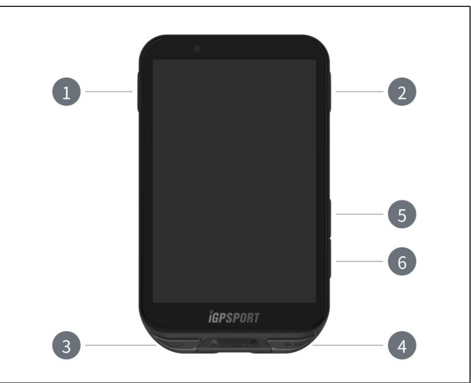 igs800 bike computer buttons