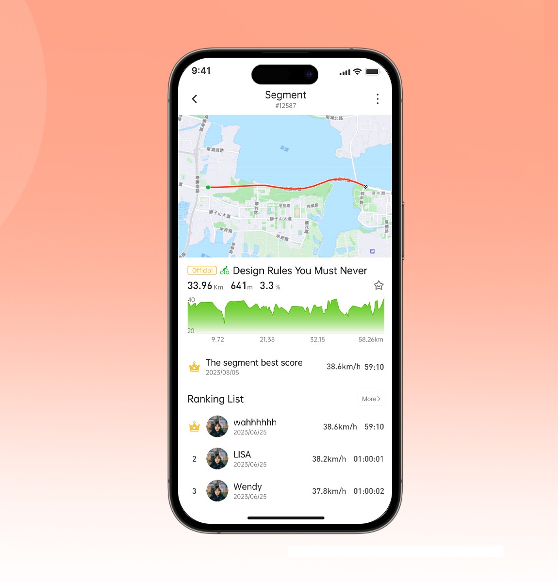 igs800 cycling computer segments