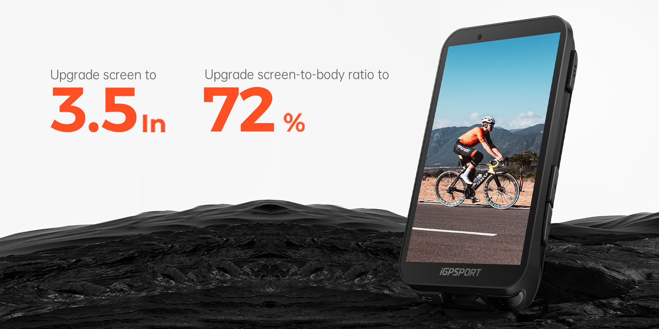 iGS800 bike computer full-color touchscreen