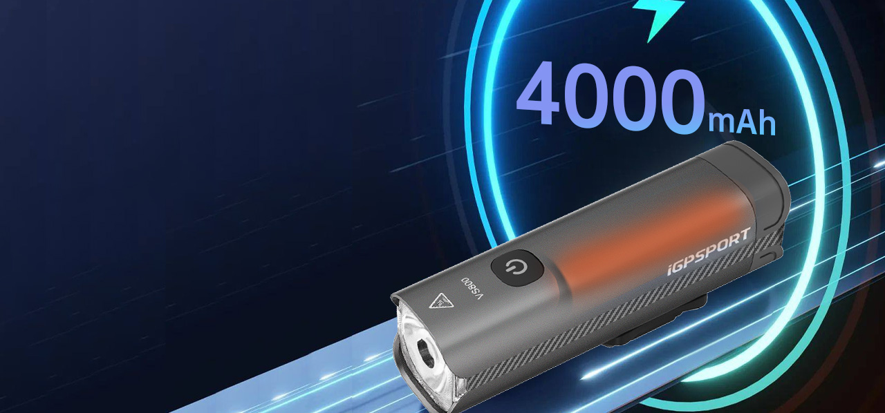 VS800 Front Bike Light 4000mAh Battery Capacity