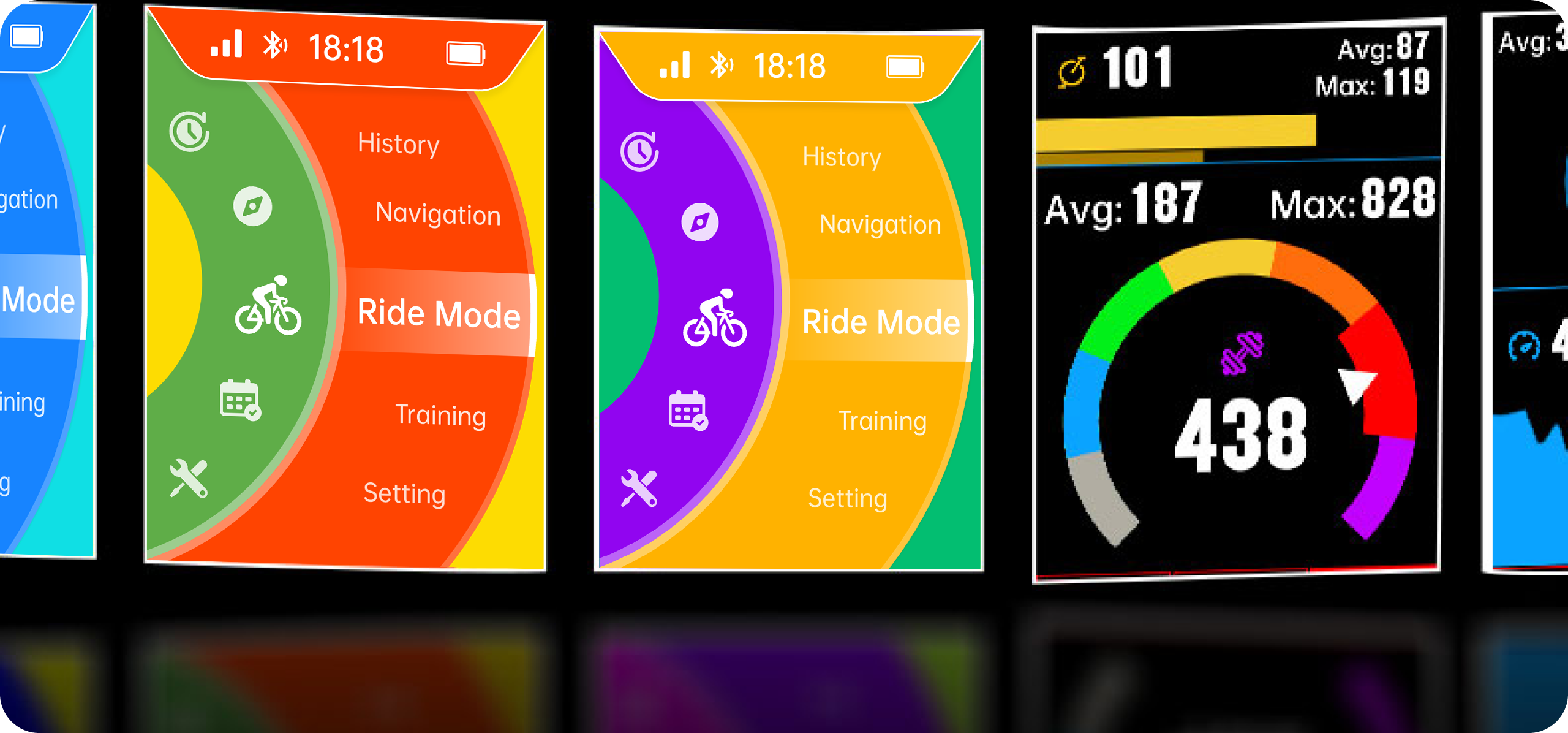 BSC300 bike computer custom theme