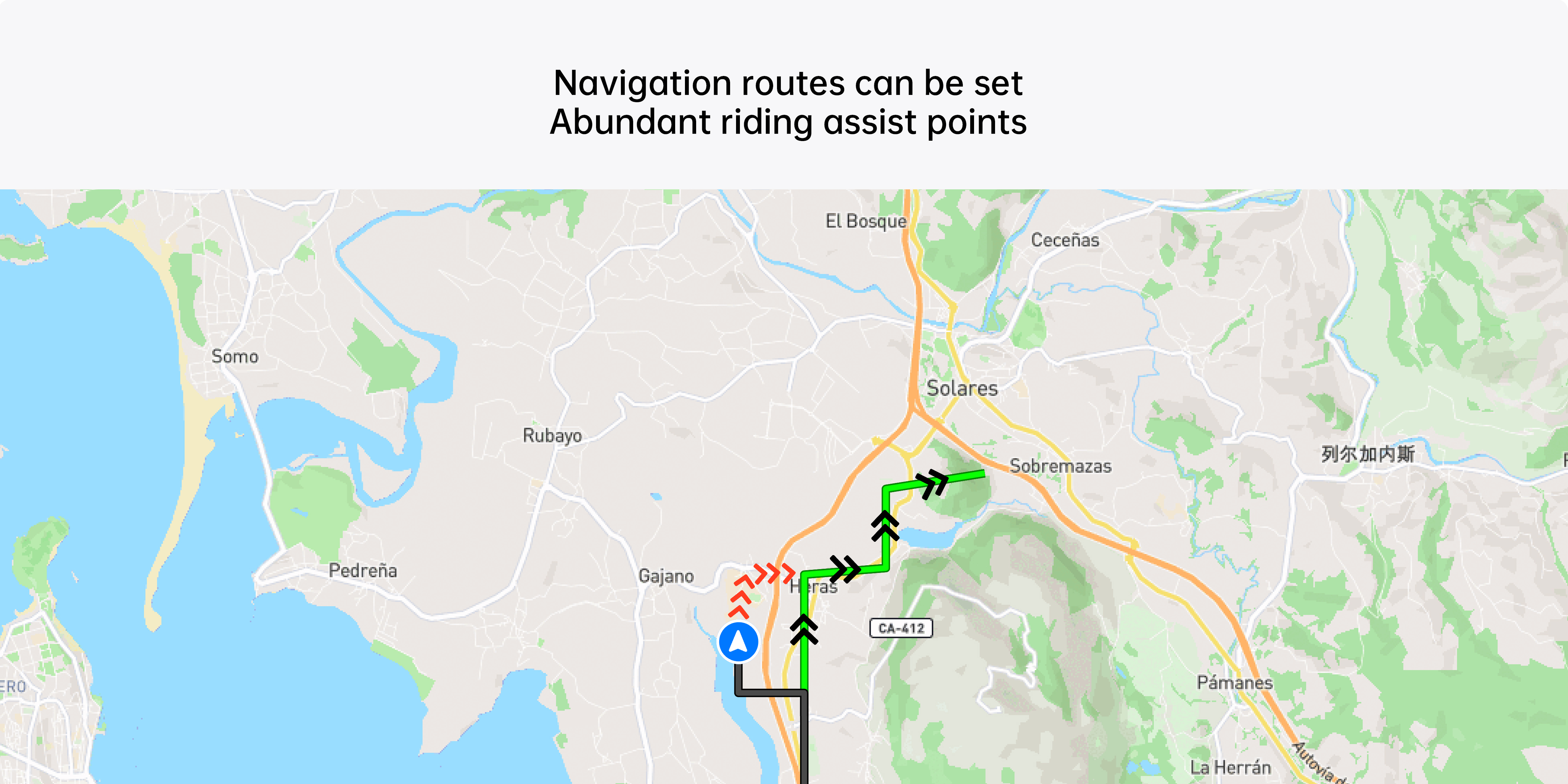 iGS630S bike computer riding assist points