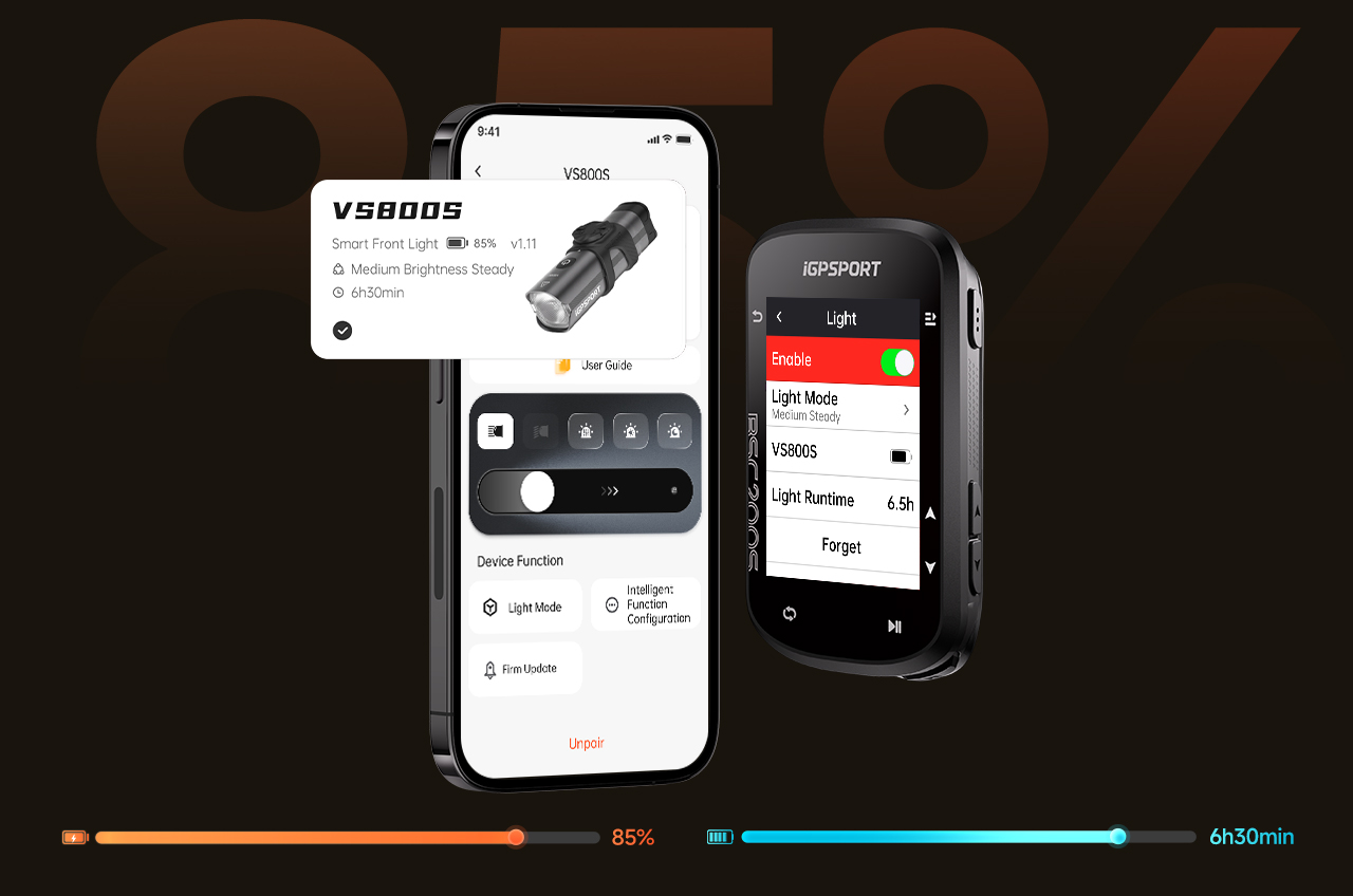 VS800S control battery life