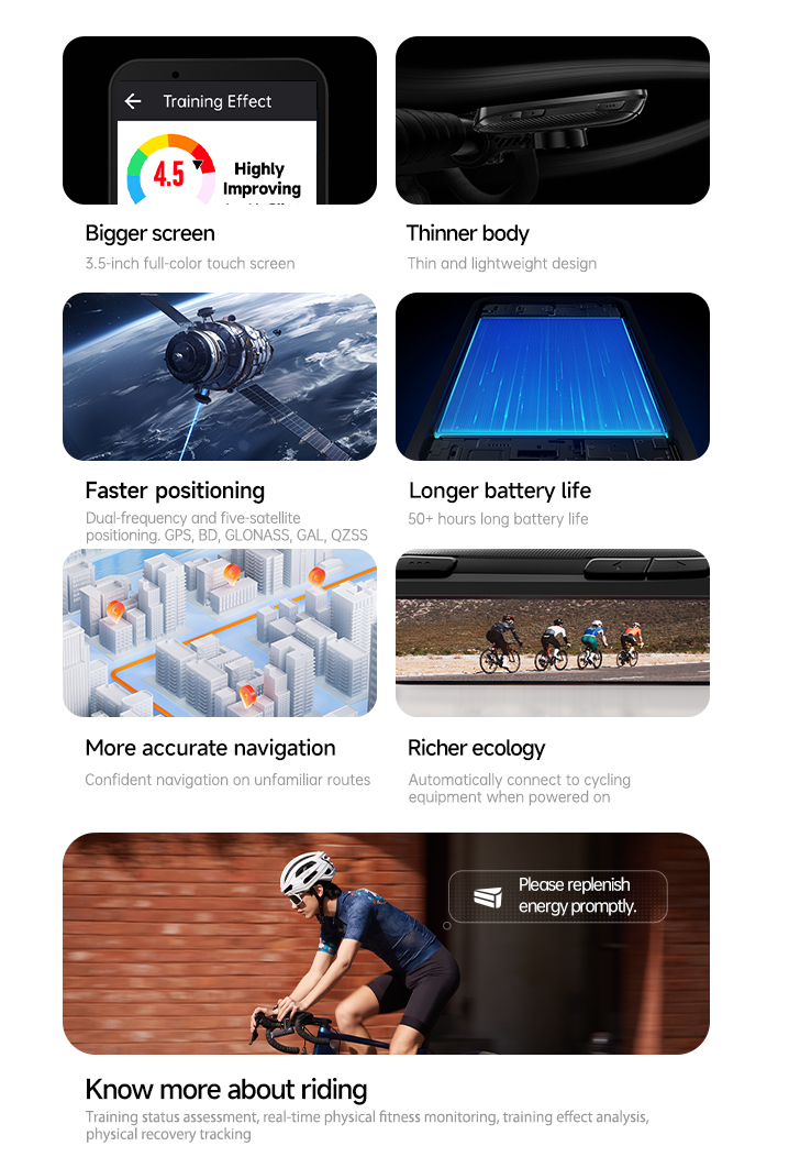 iGS800 bike computer functions and features
