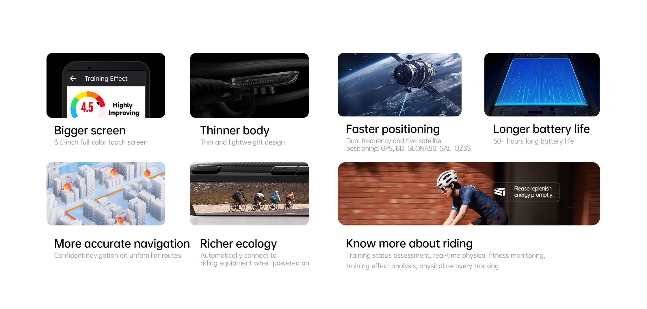 iGS800 bike computer functions and features