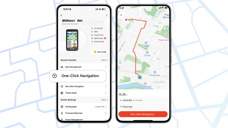 Um toque para navegar