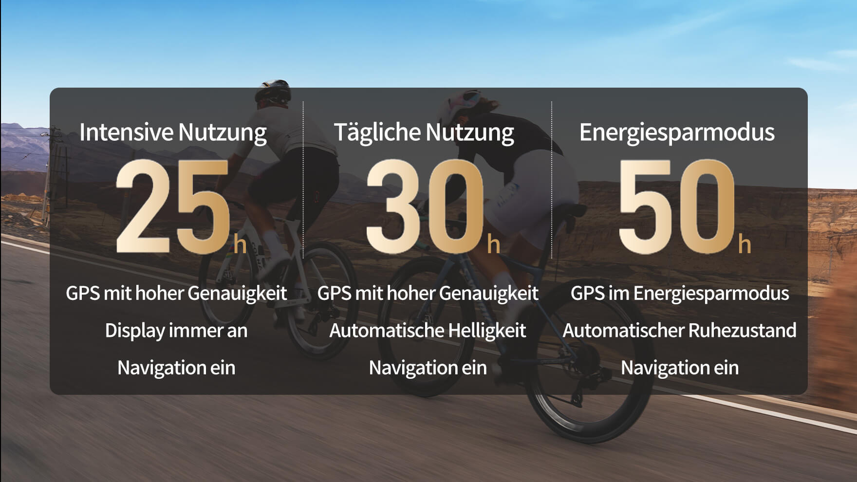Über 30 Stunden Akkulaufzeit
