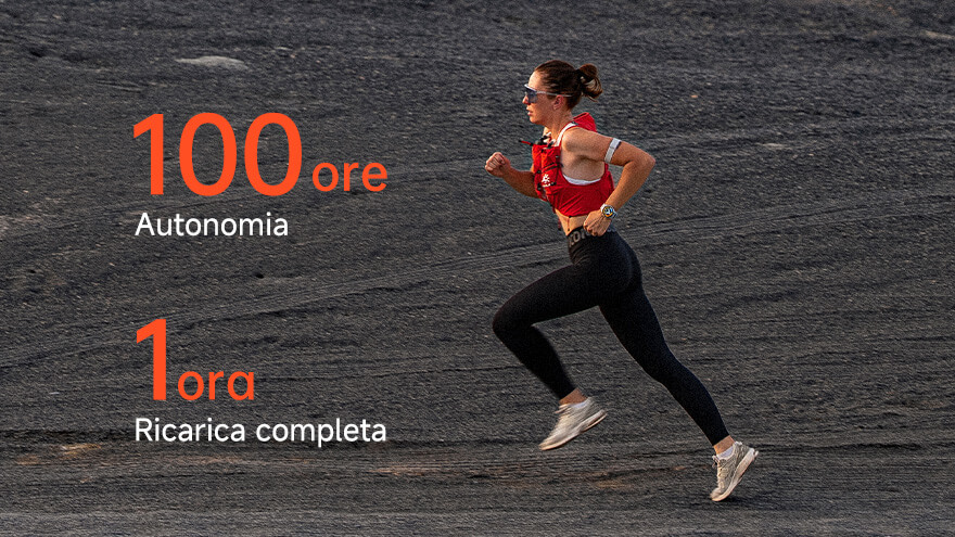 Lunga durata della batteria
Comoda ricarica USB-C