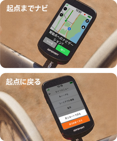 素早く目的地へ、操作は簡単