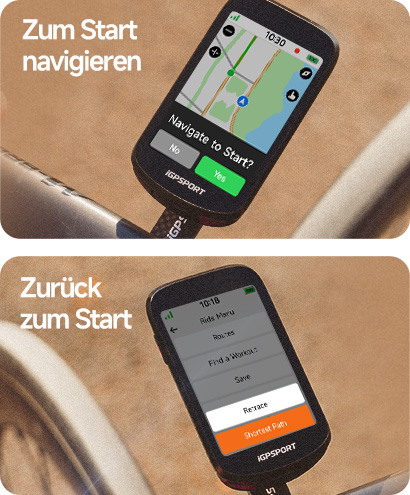 Navigation mit nur einem Tipp